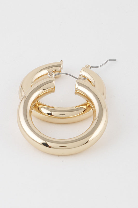 Jewelry | Earrings Gold Thick Hoops