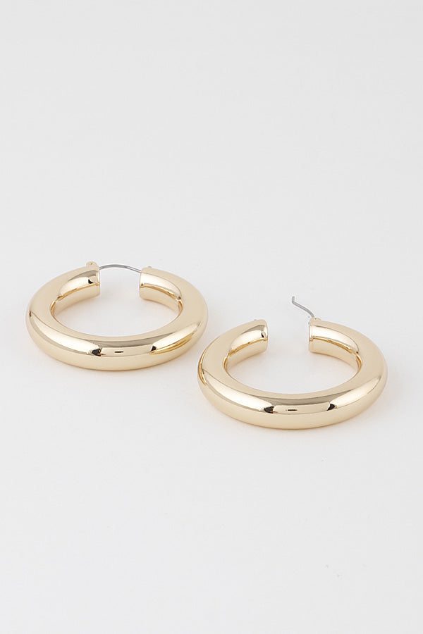 Jewelry | Earrings Gold Thick Hoops