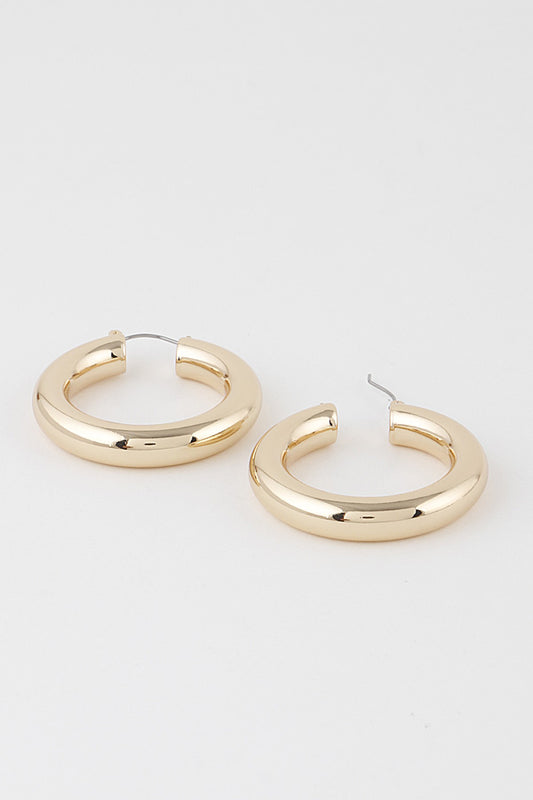 Jewelry | Earrings Gold Thick Hoops