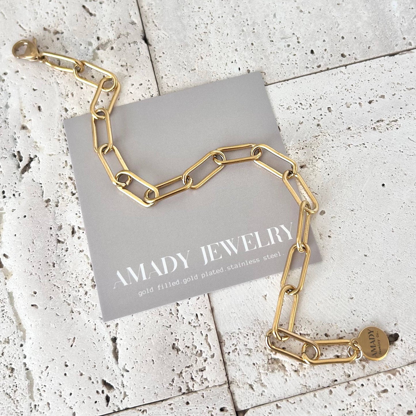 Bracelet - Paperclip Link Chain