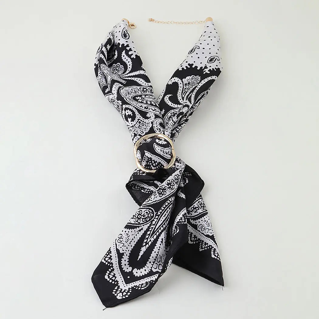 Necklace - Polished Buckle Scarf