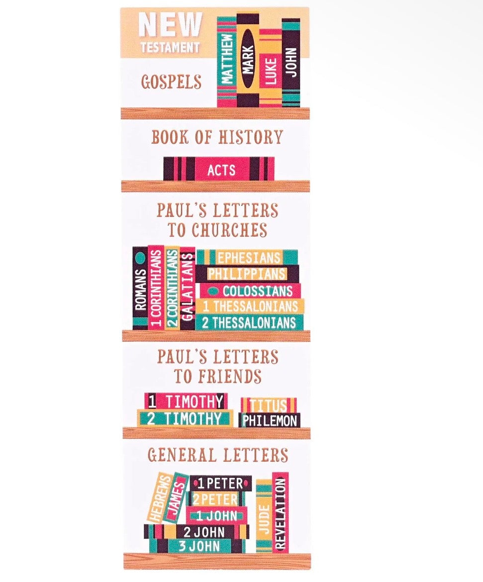 Bookmarks- Books Of The Bible 12PK