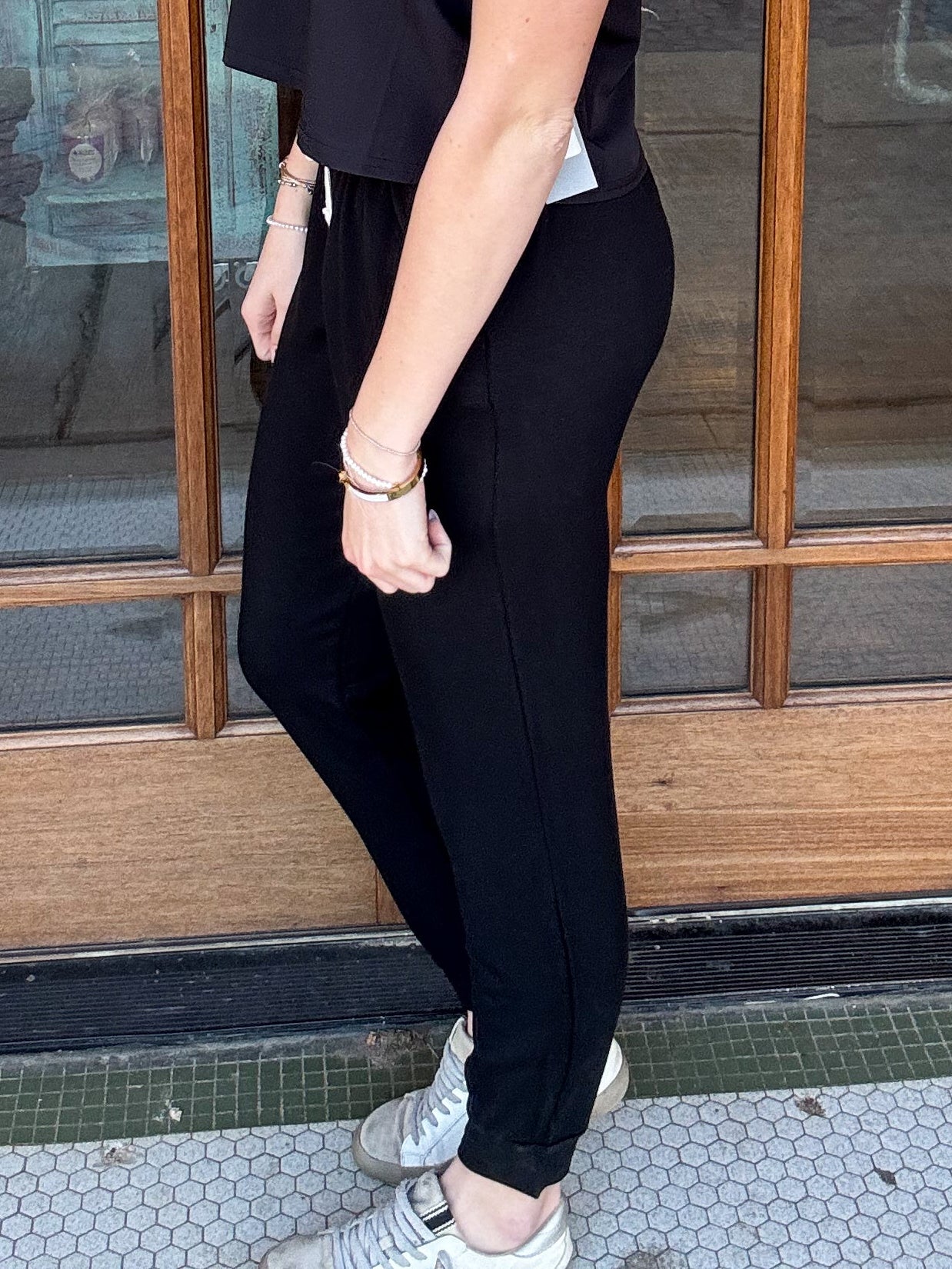 Black Halfway Jogger