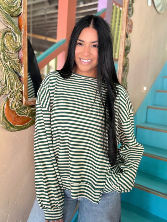 Pullover - Lucky Stripe Knit