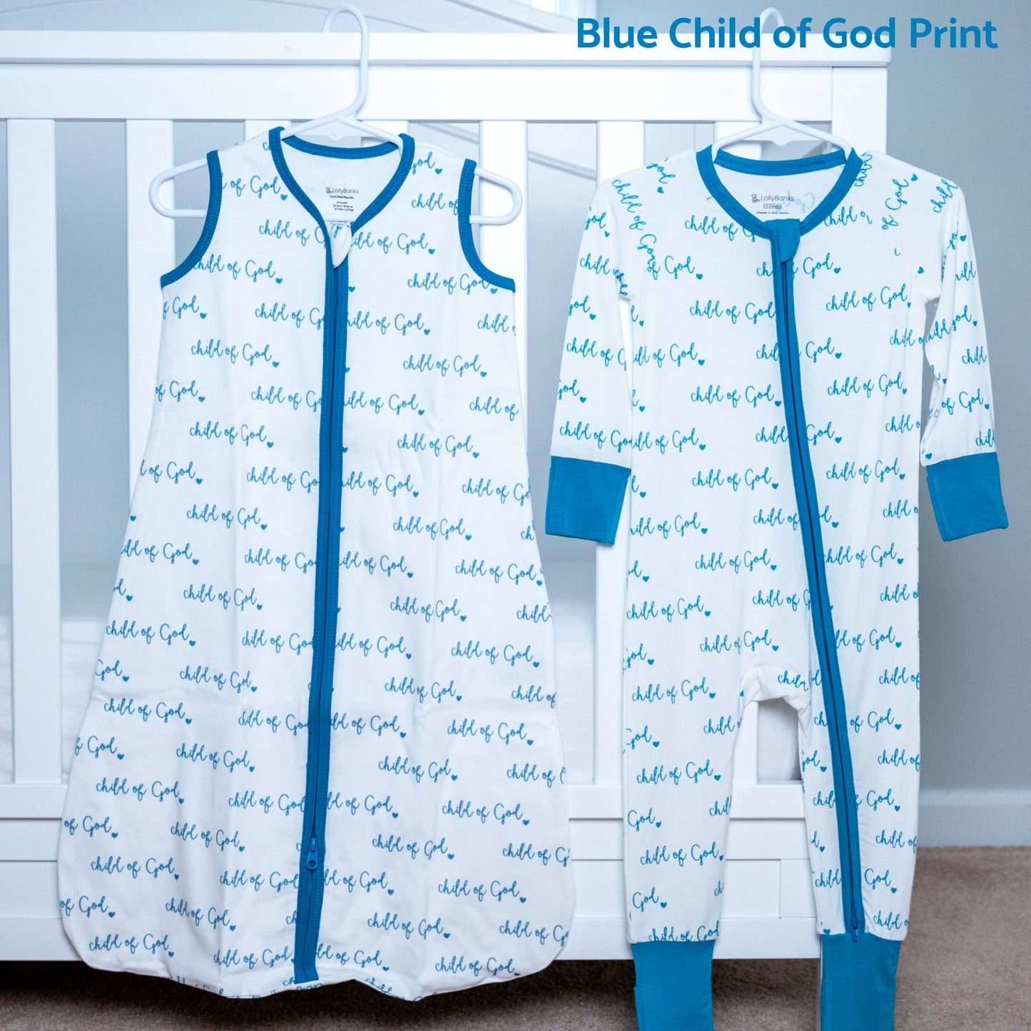Onsie - Bamboo Baby Convertible Blue Child of God