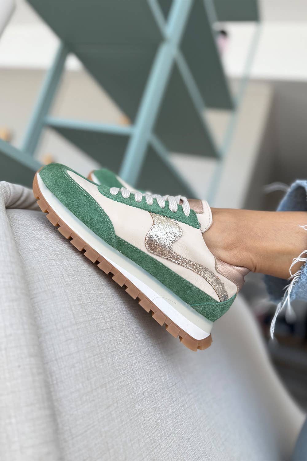 Shoes | Lumia Green Sneaker