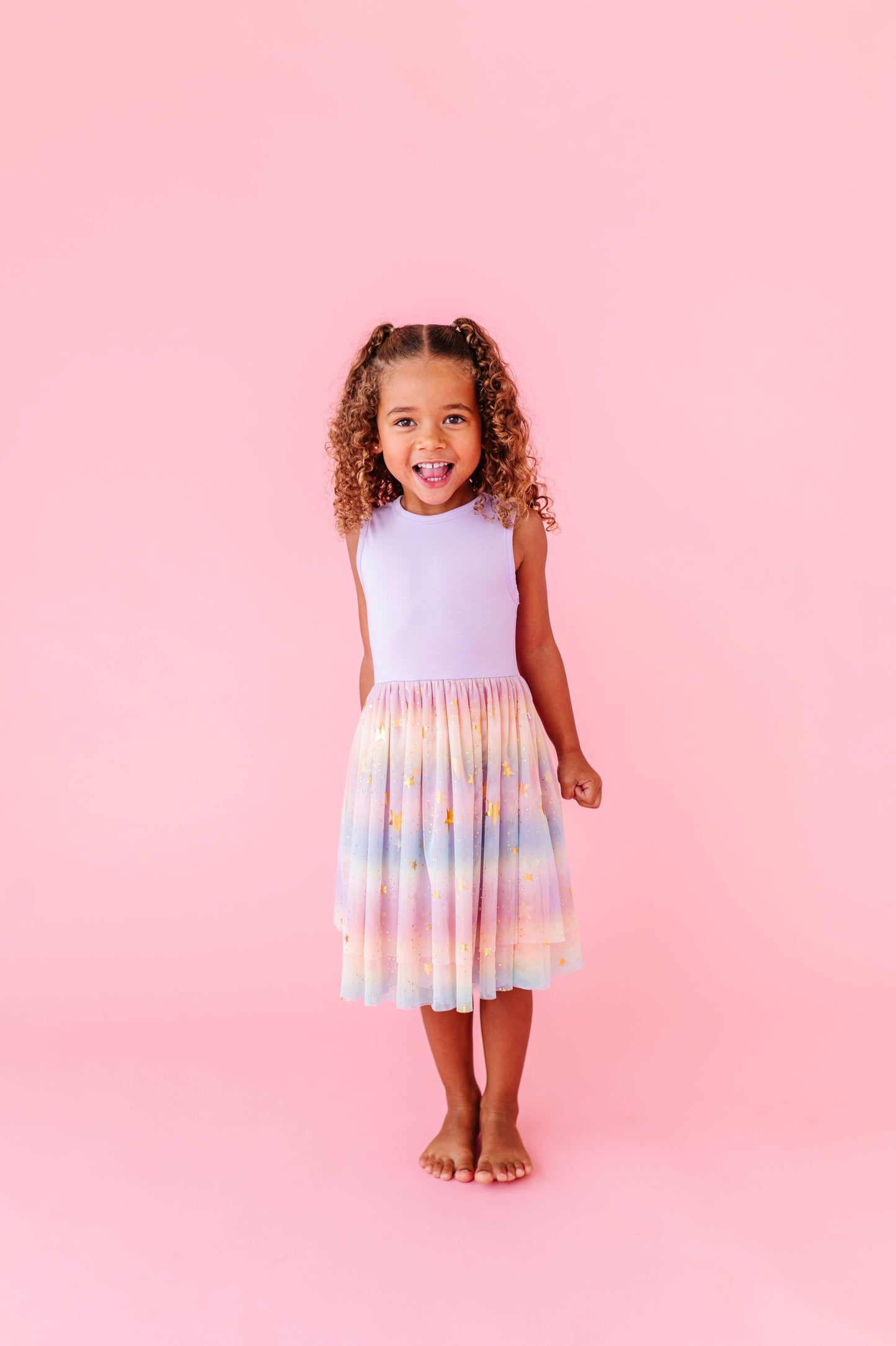 Dress - Kids Astra Rainbow Twinkle Tulle