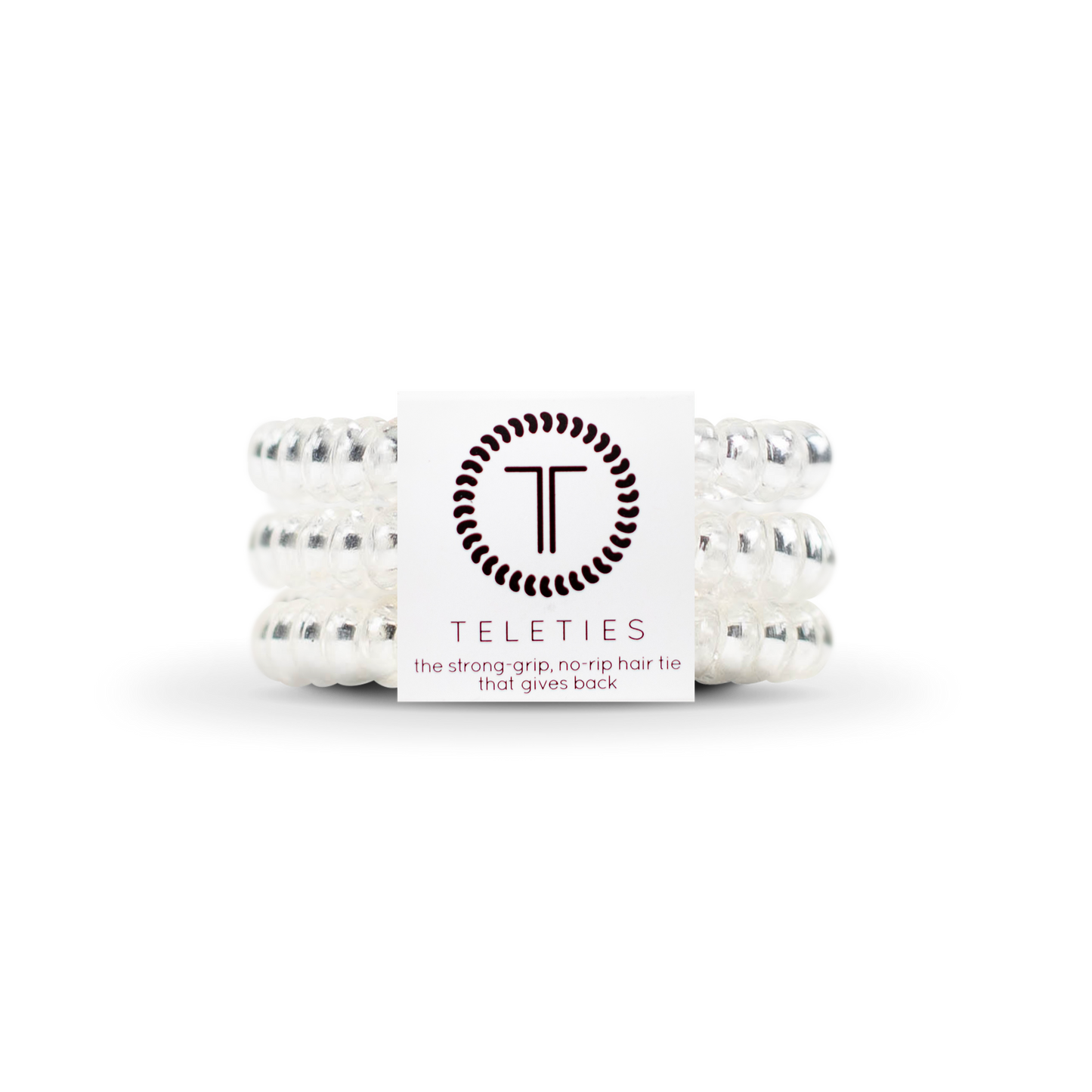 Teleties Small Hair Ties - Crystal Clear