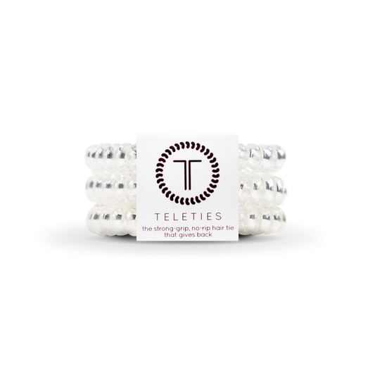 Teleties Small Hair Ties - Crystal Clear