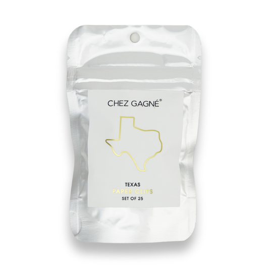 Texas State - Unique Gold Plated Paper Clips - Pack of 25