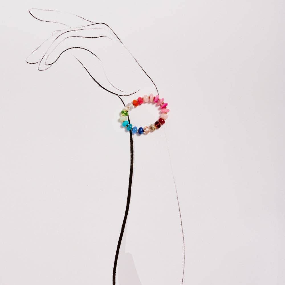 Bracelet - Candy Rain Beaded