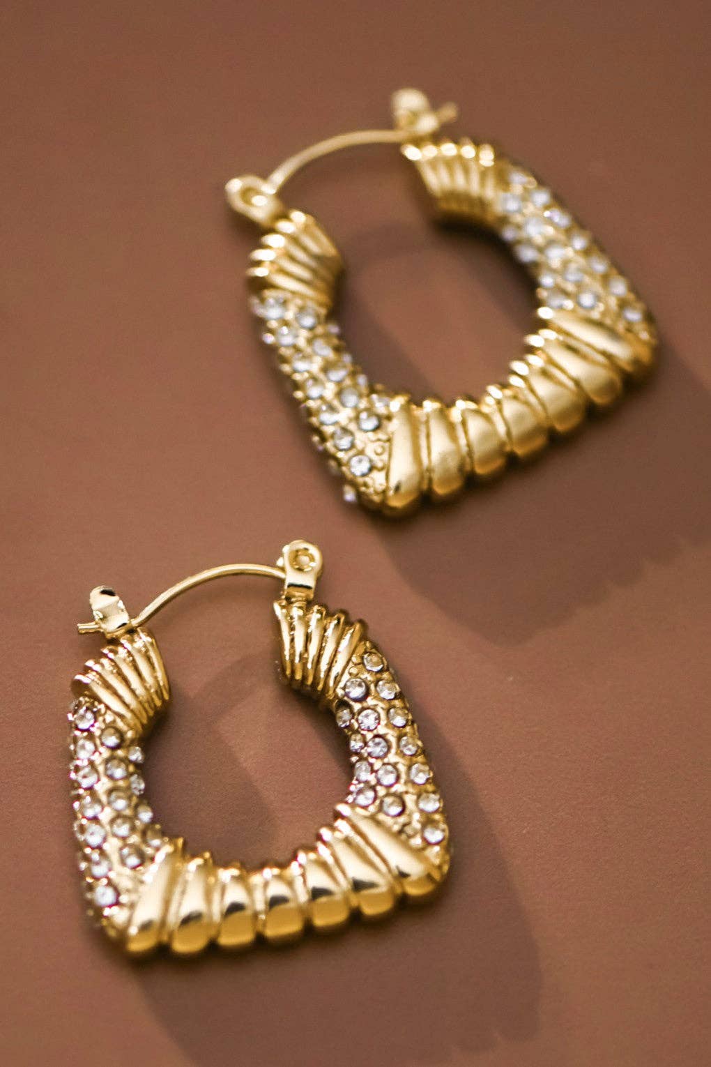 Earrings - 18K Gold Plated Waterproof Stainless Steel Hoop