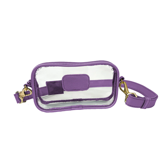 Jon Hart Clear Crosslet  - Plum Leather
