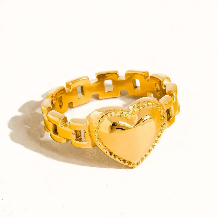 Jewelry | Ring Gold Heart Watchband
