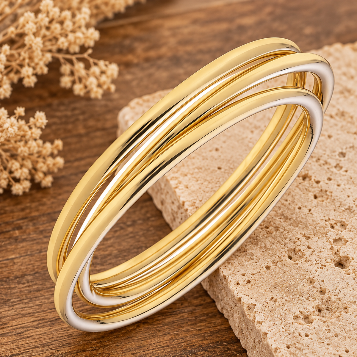 Bracelet Set - Gold Bangles