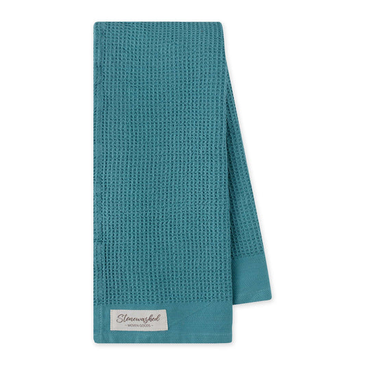 Housewares | Porcelain Blue Washed Waffle Dishtowel