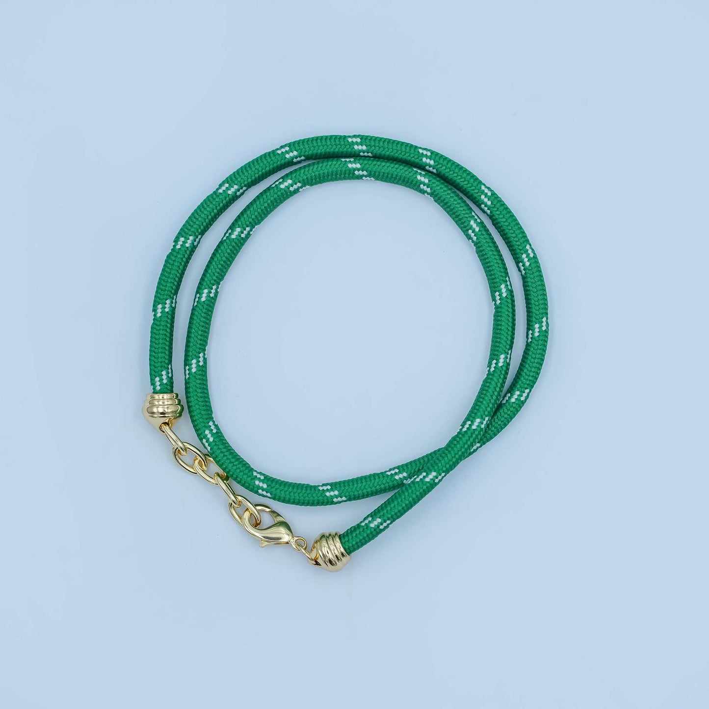 Jewelry | Necklace 24K Gold Filled Cord Chain Green