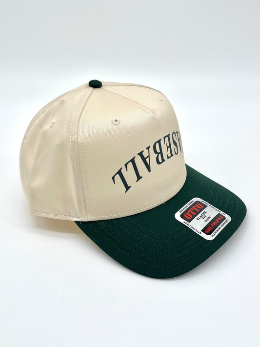Baseball Upside Down Green Hat
