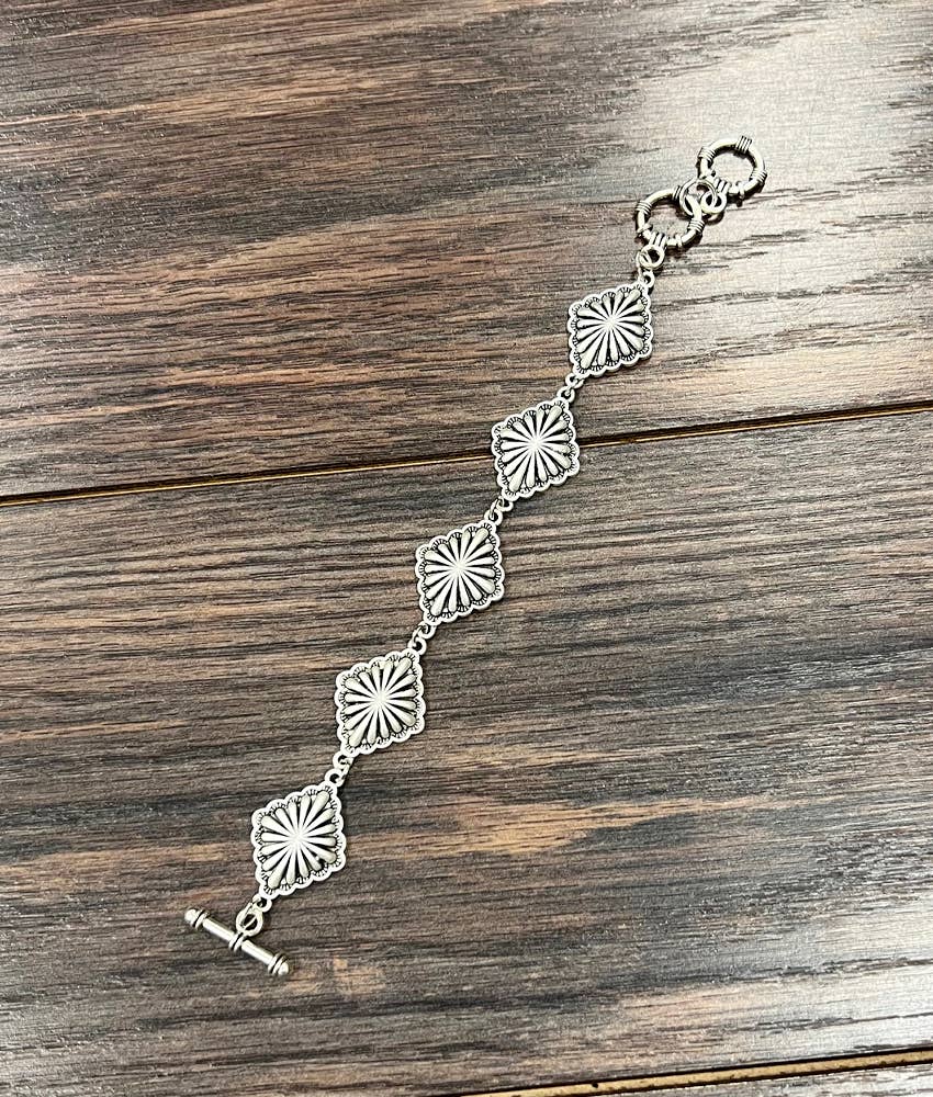 Bracelet - Brass Concho Adjustable