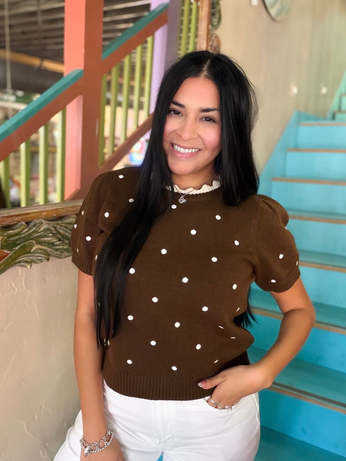 Sweater - Cocoa Confetti Knit