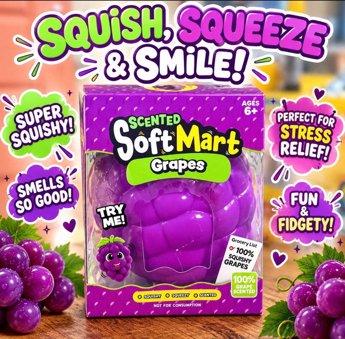Squishy - Jumbo Scented Grape
