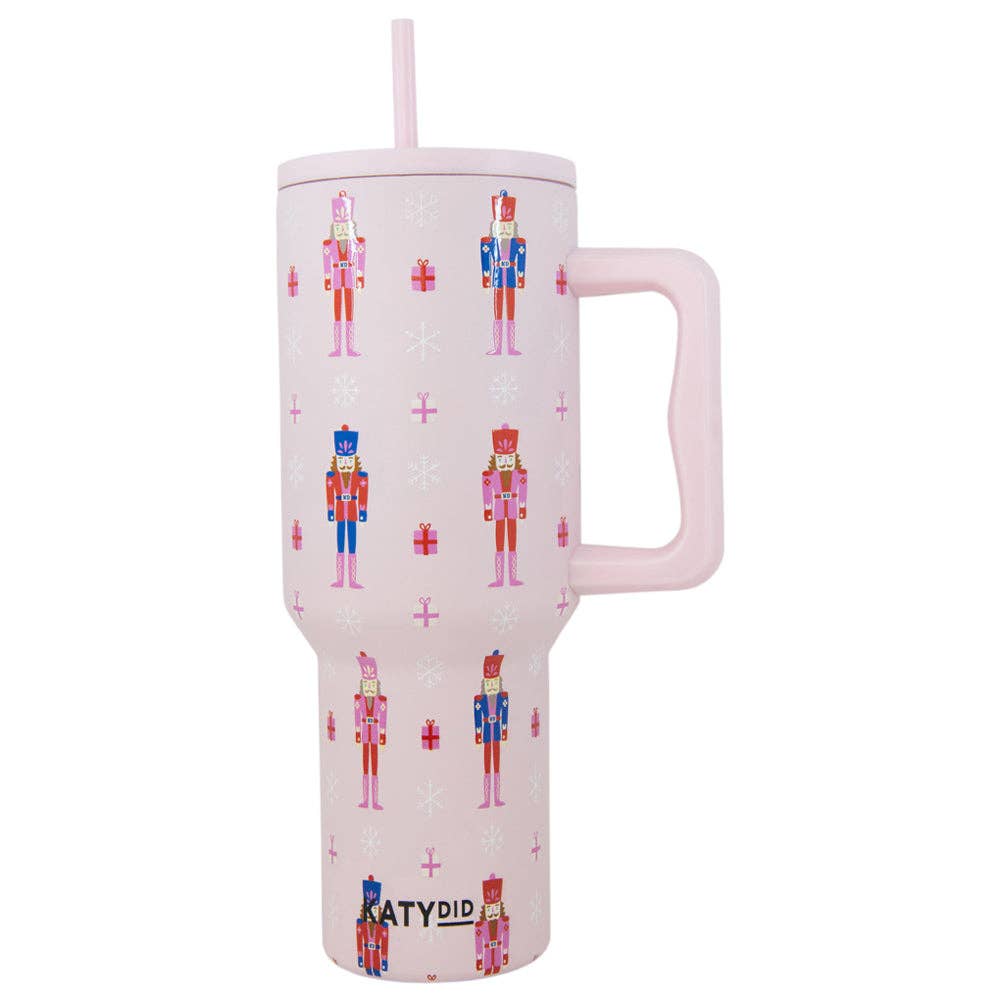 Tumbler | Nutcrackers Christmas Drink Light Pink