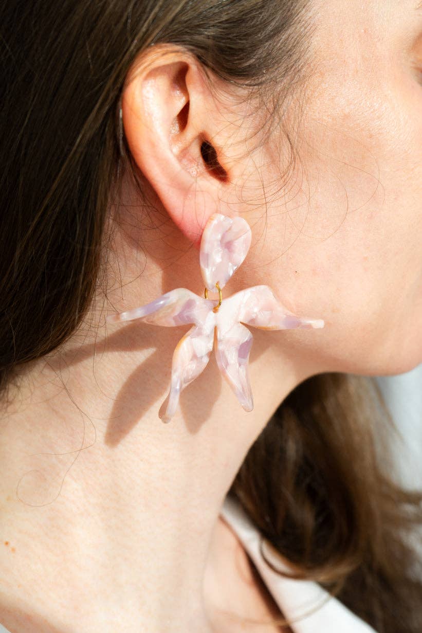 Jewelry | Earrings  Acrylic Floral Hypoallergenic Post
