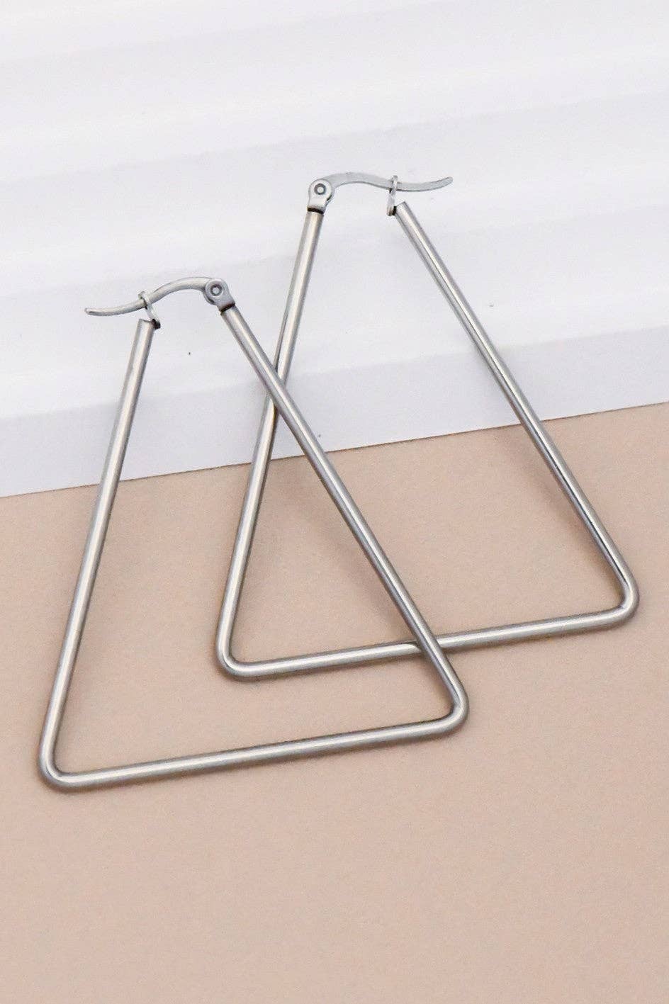 Waterproof Stainless Steel Hoop Earrings