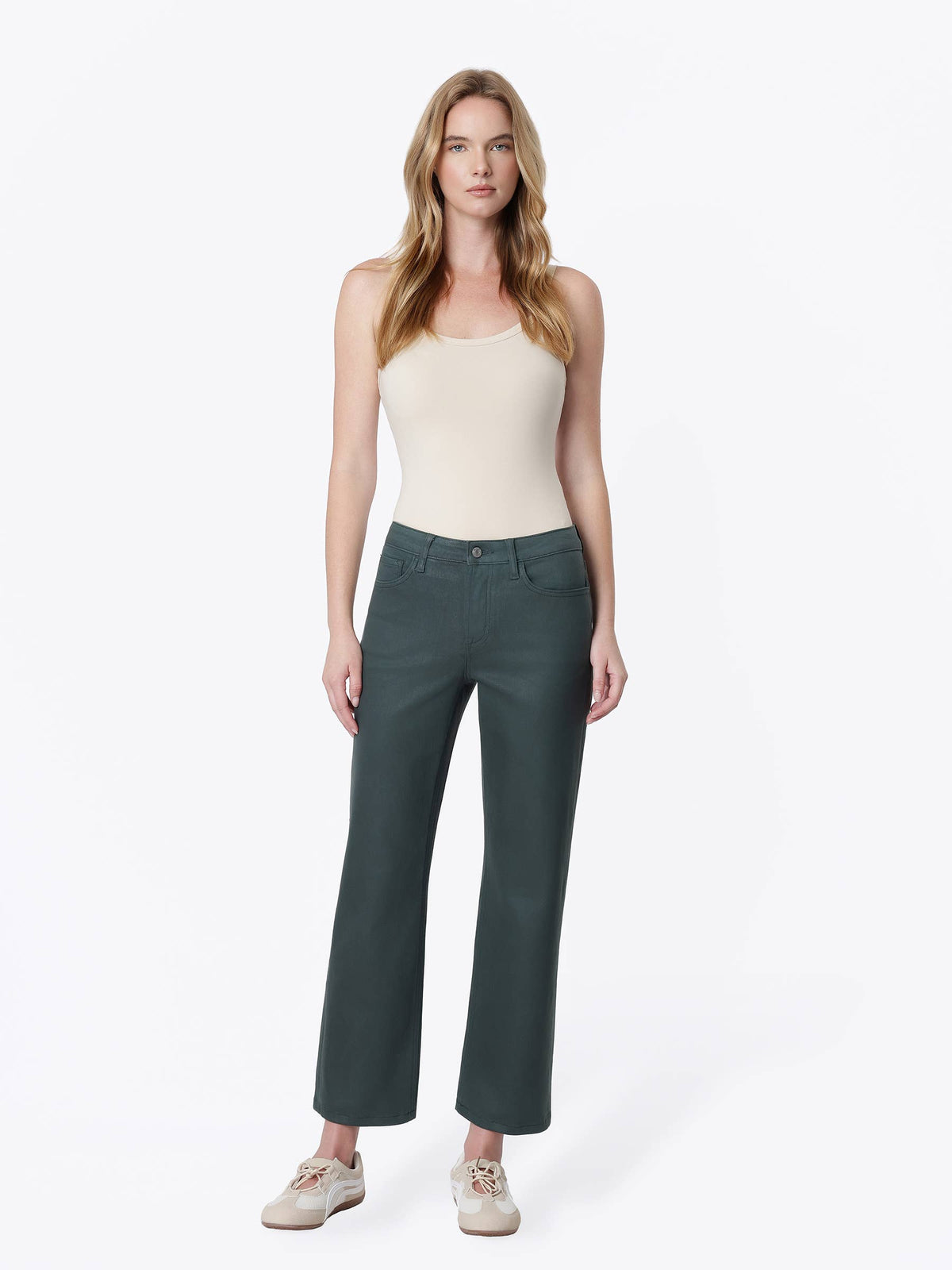 Jeans - Vervet High Rise Dark Green