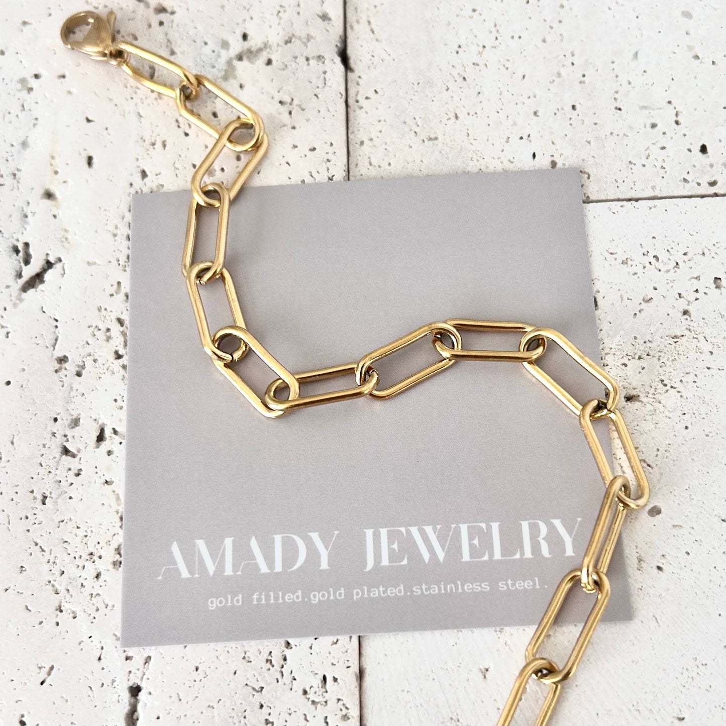 Bracelet - Paperclip Link Chain