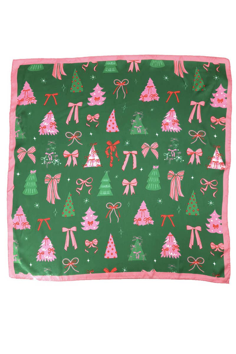 Scarf - Pink Ribbon Forest Print