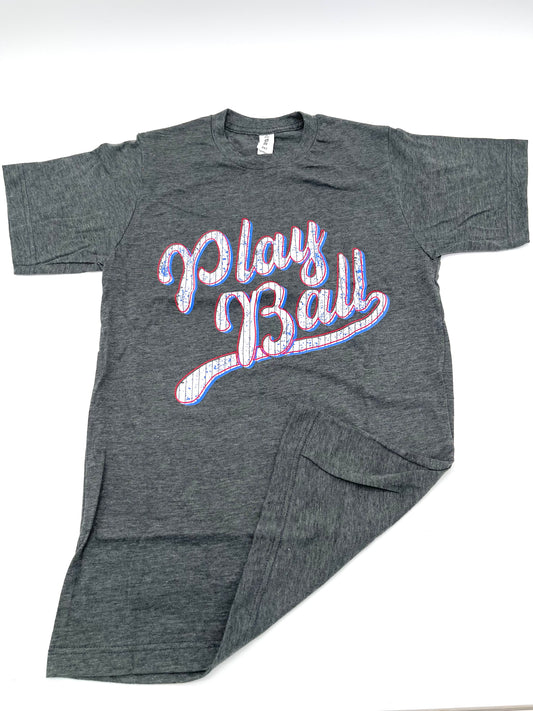 Play Ball Offset Graphic Tee