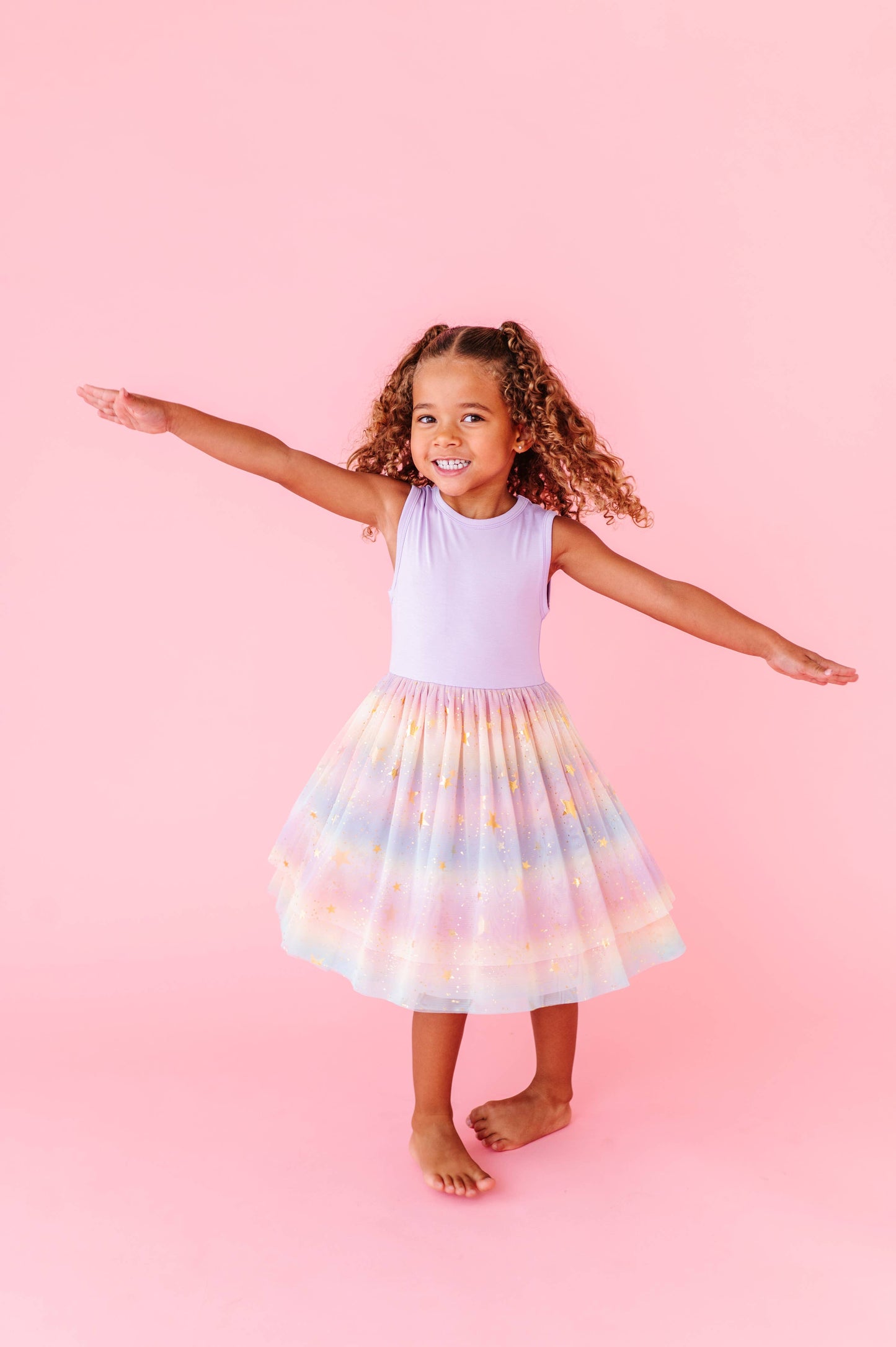 Dress - Kids Astra Rainbow Twinkle Tulle