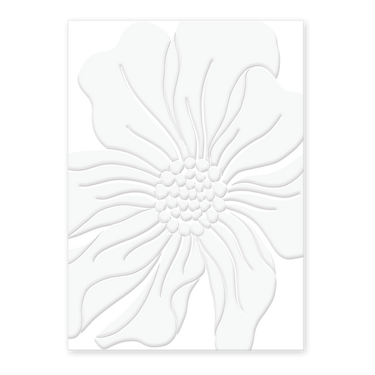 Stationary | Embossed Card Large Floral