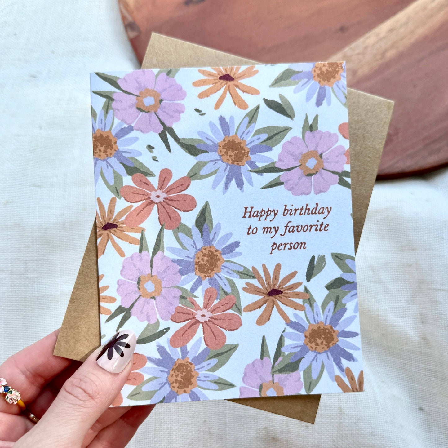 Birthday Card - "Happy birthday to my favorite person"