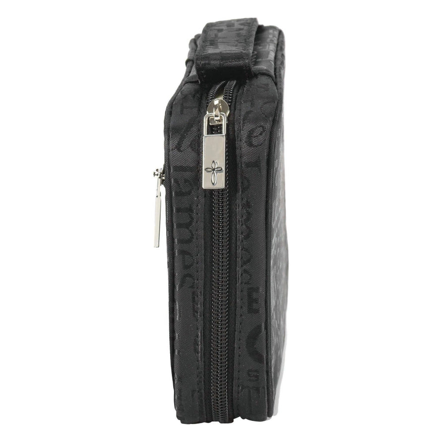 Bible Cover - White Dove Black Compact