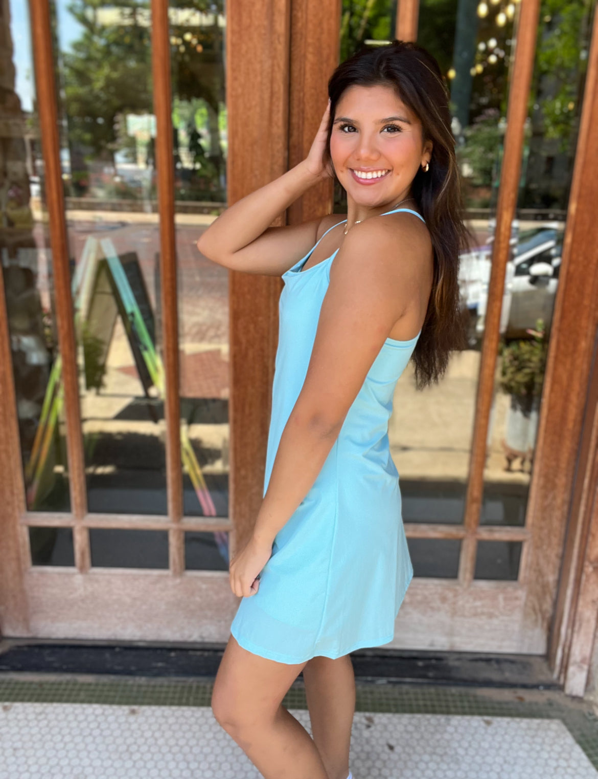 A-Line Active Dress Bright Blue