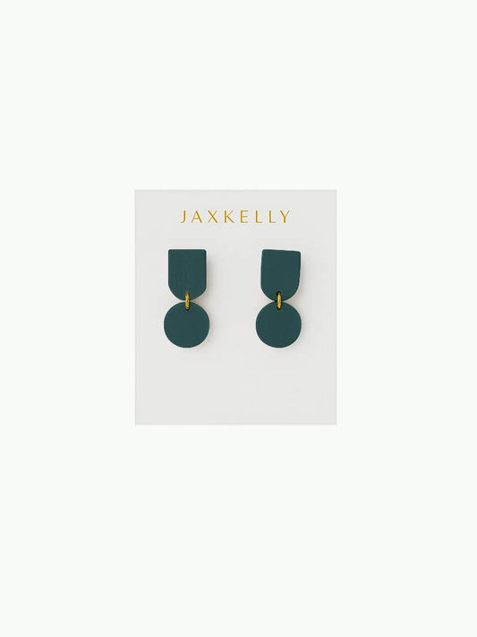 Jewelry | Earrings Evergreen Circle Dome Clay