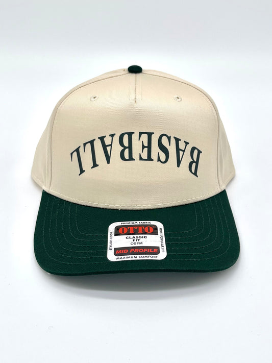 Baseball Upside Down Green Hat