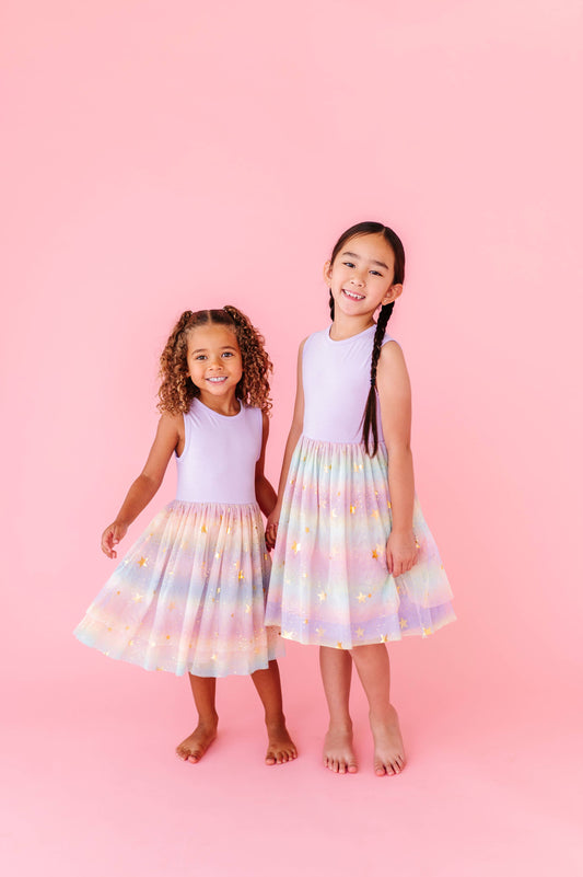 Dress - Kids Astra Rainbow Twinkle Tulle