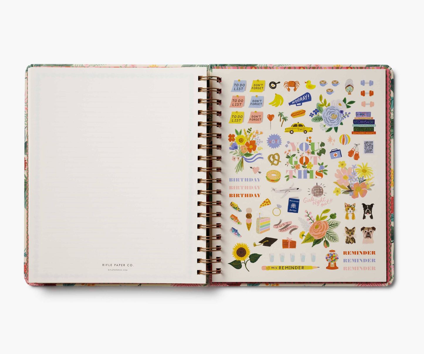 Stationery | Planner 2026 Dahlia 17-Month Academic Hardcover Spiral