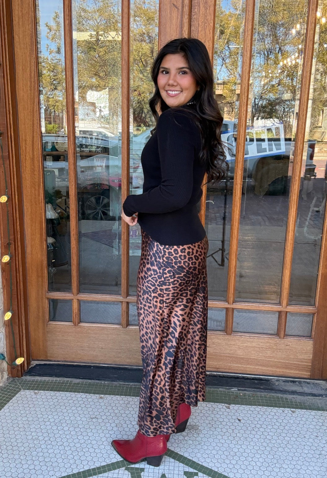 Leopard Print Skirt