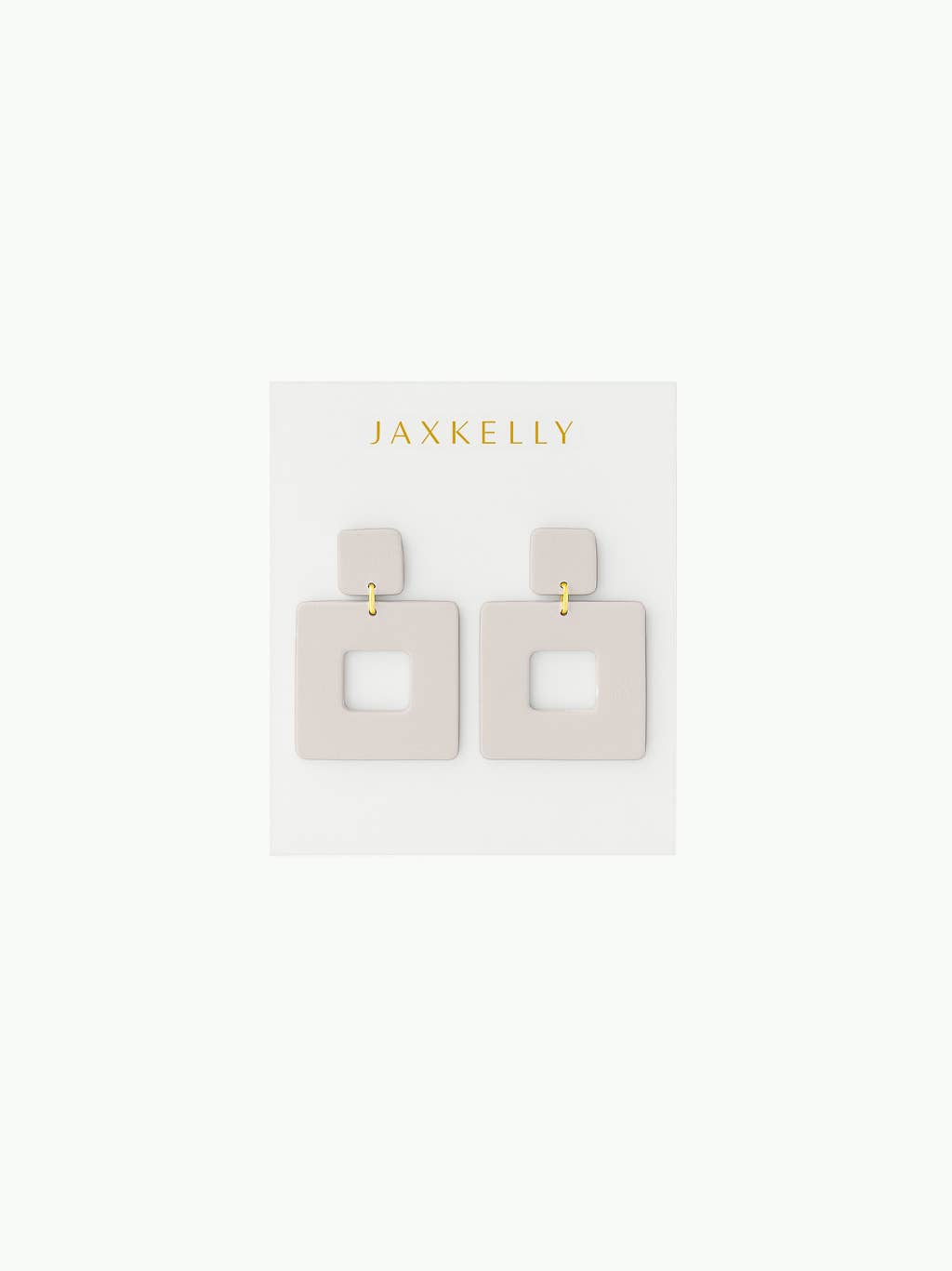 Jewelry  | Earrings Oat Milk Square Clay