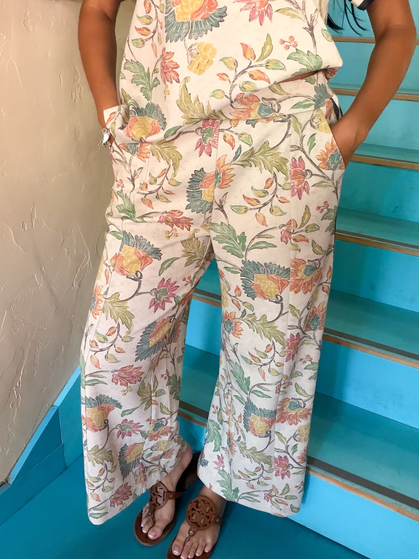 Set - Jodifl Painted Petals Half Zip