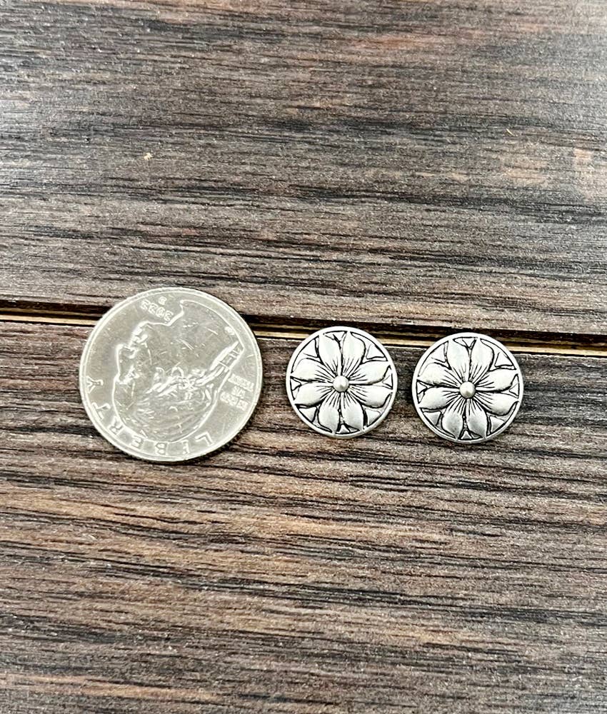 Earrings - Western Brass Stud