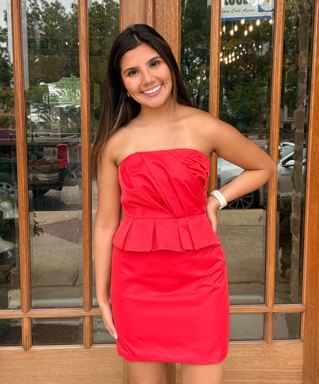 Dress - Poppy Strapless Peplum