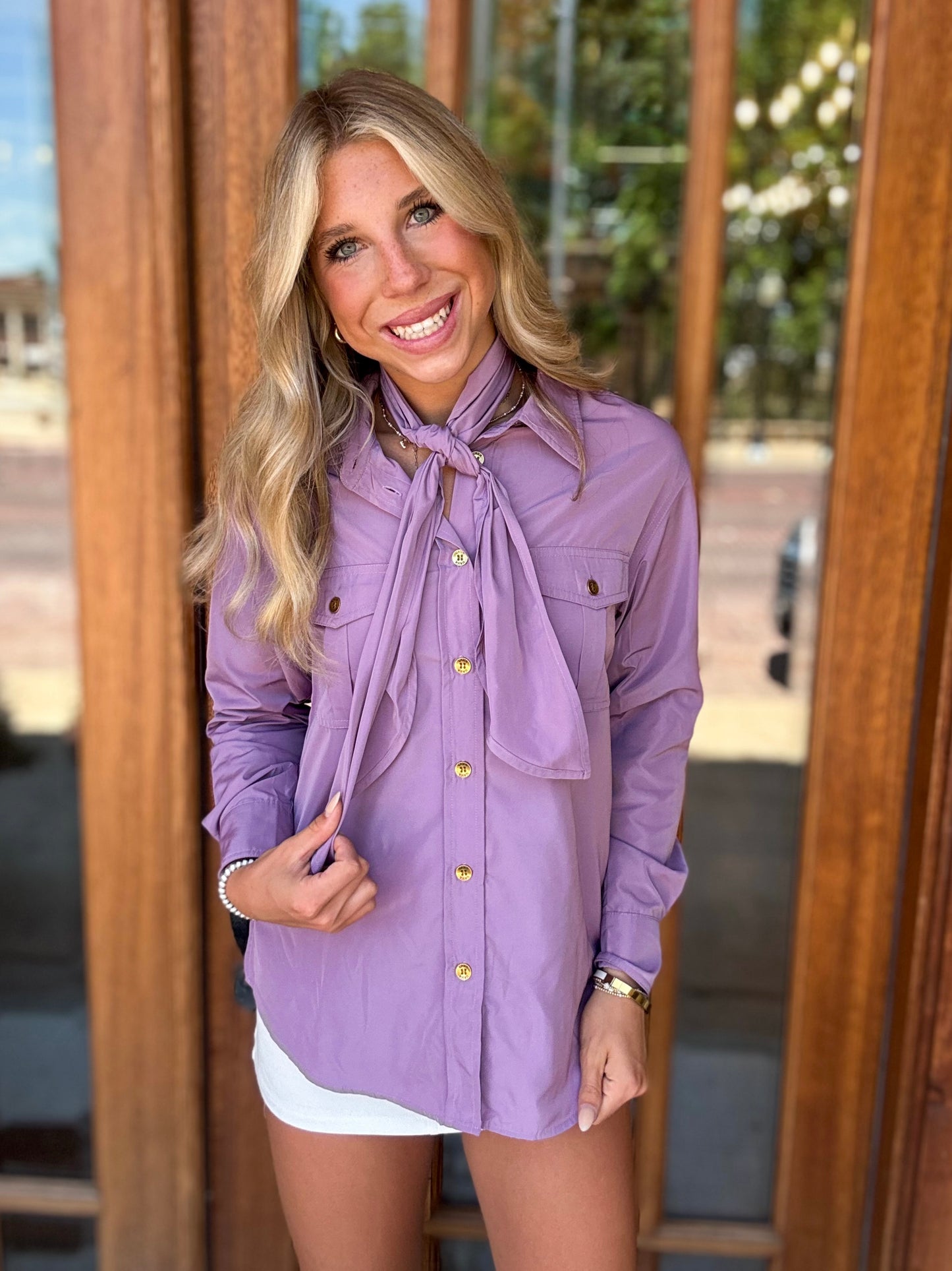 Blouse - Pale Purple 2 Way