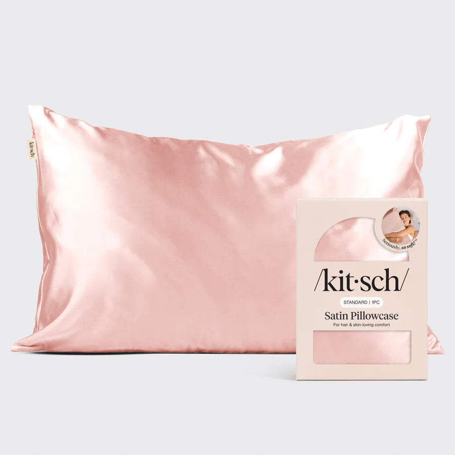 Linens - Kitsch Blush Satin Pillowcase