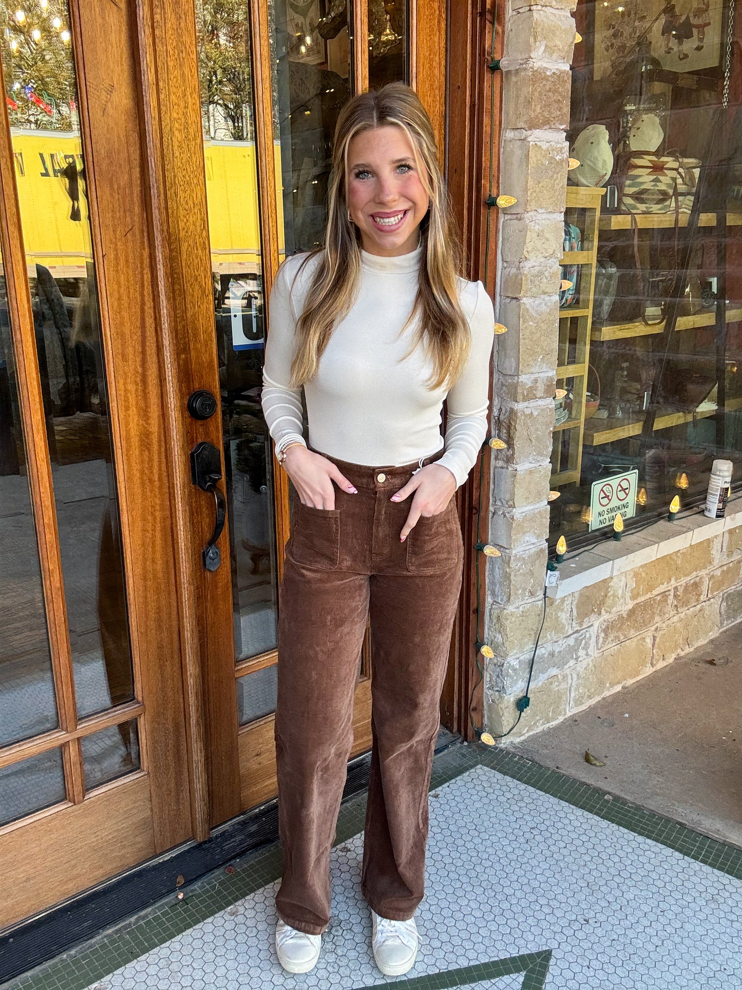 KanCan Corduroy High Rise Jeans