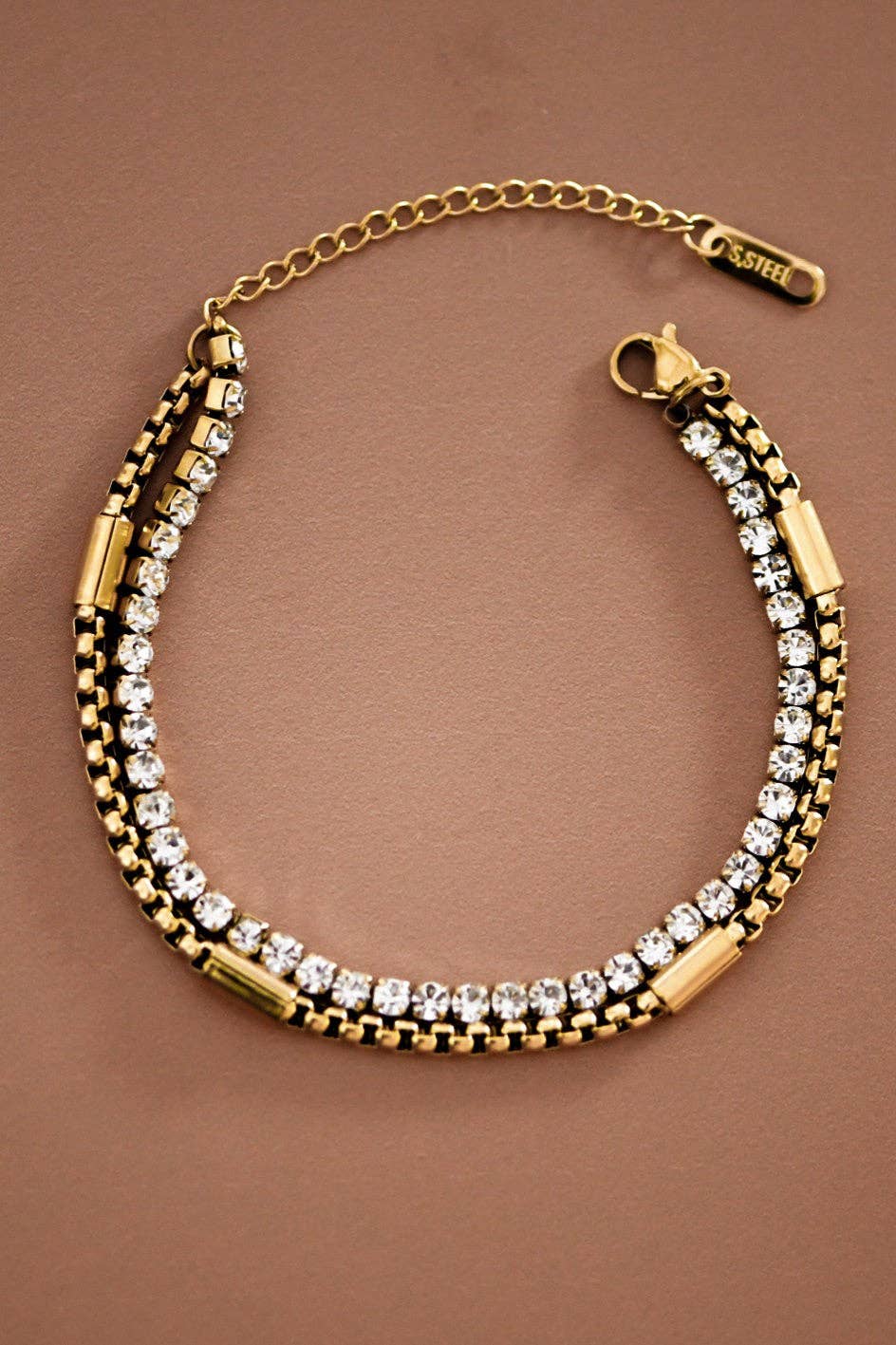 Bracelet - Gold Double Chain